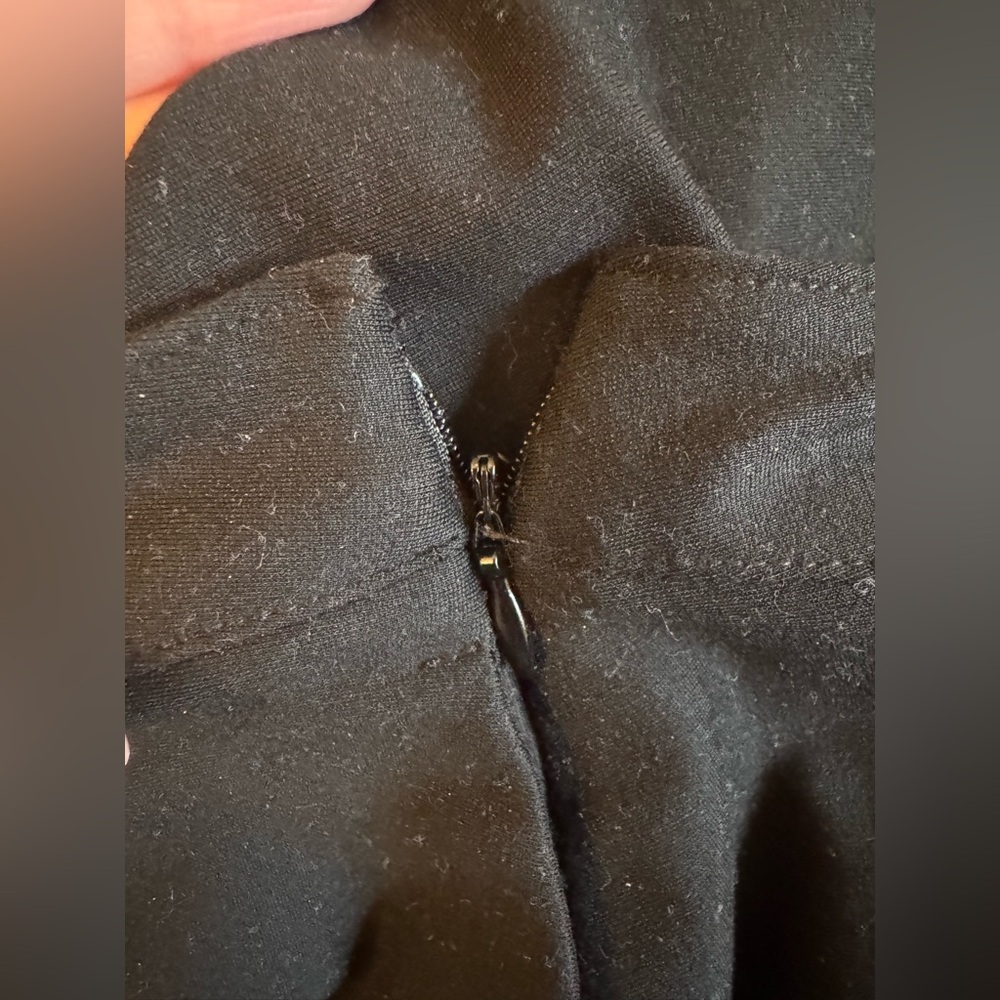 NWT Anthropologie MAEVE Black Skirt with Gold Buttons XL mini flared FLAW - Picture 6 of 6
